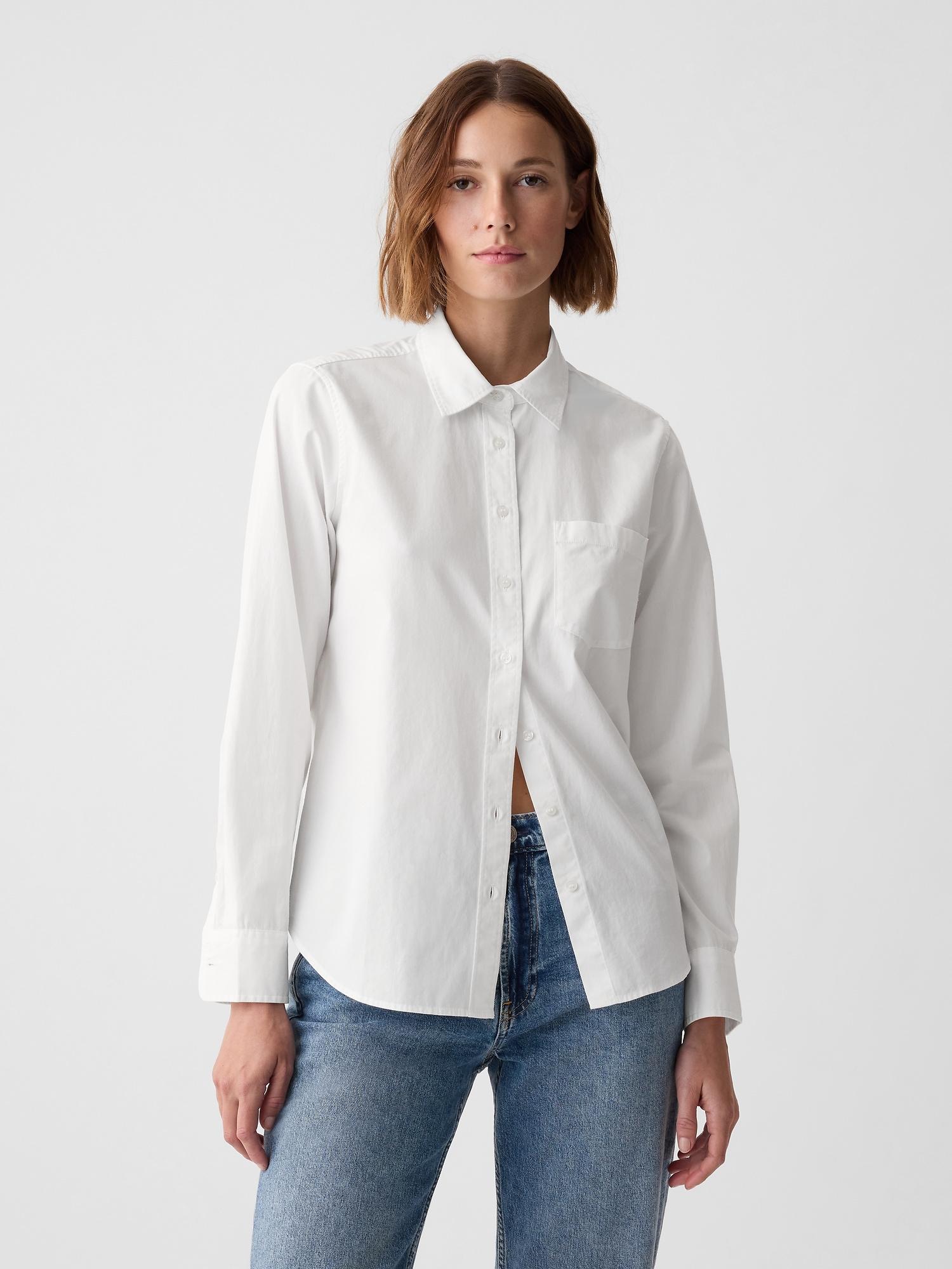 organic cotton poplin classic shirt