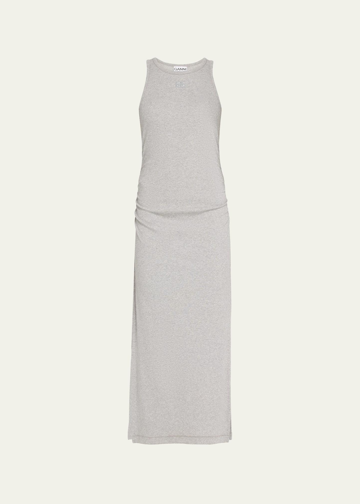 organic cotton rib long tank dress