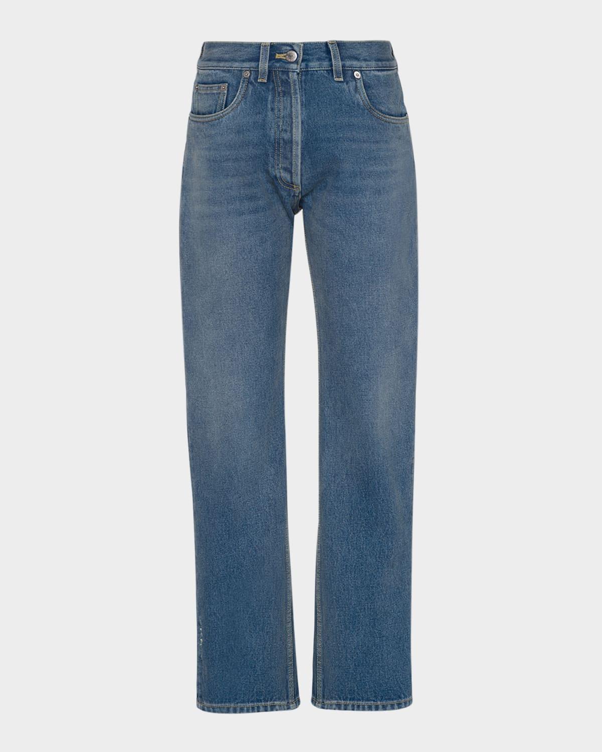 organic denim five-pocket jeans