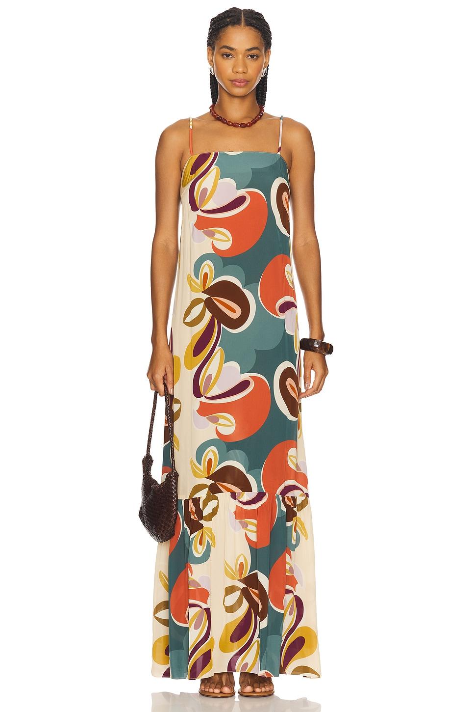 organic floral long dress