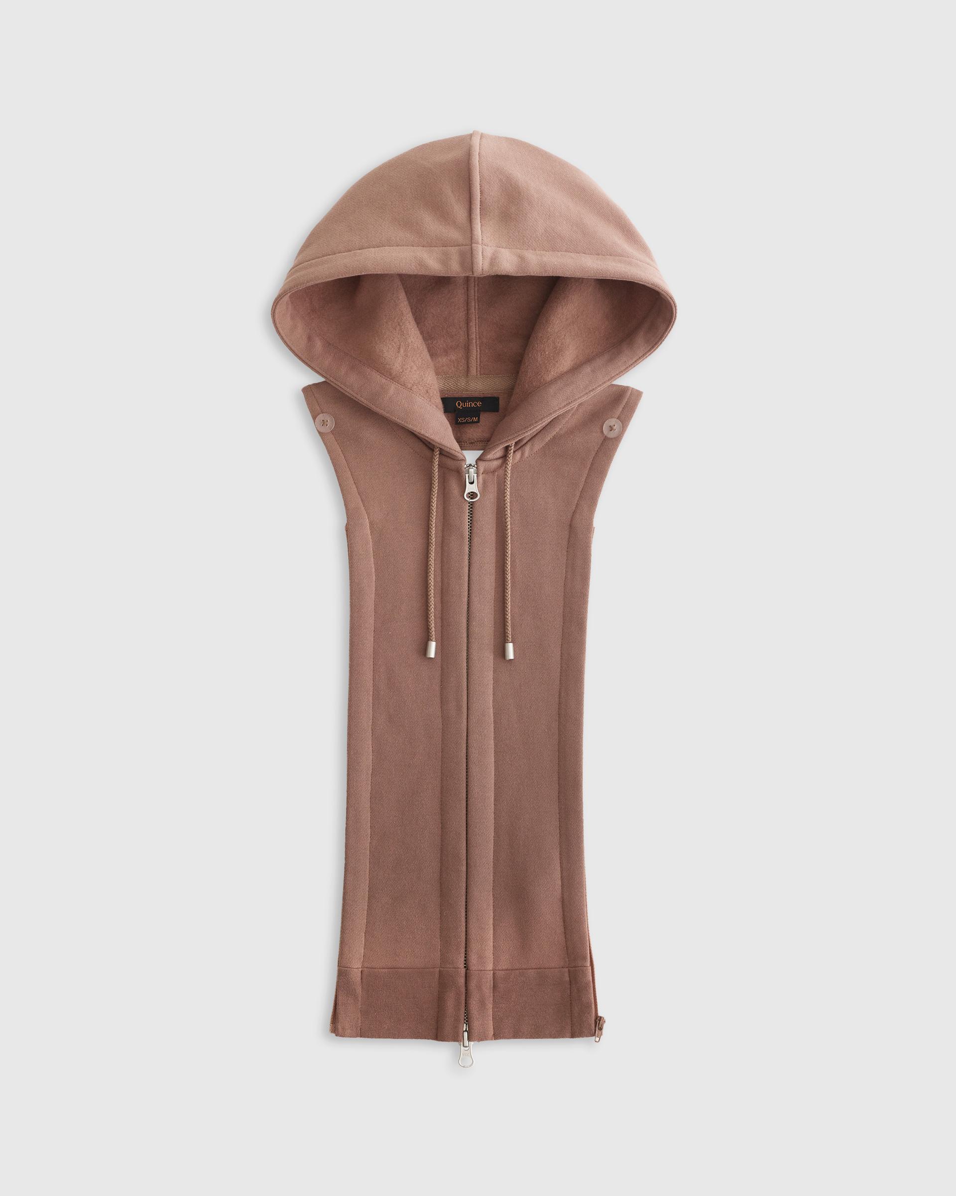 organic heavyweight fleece hoodie blazer insert