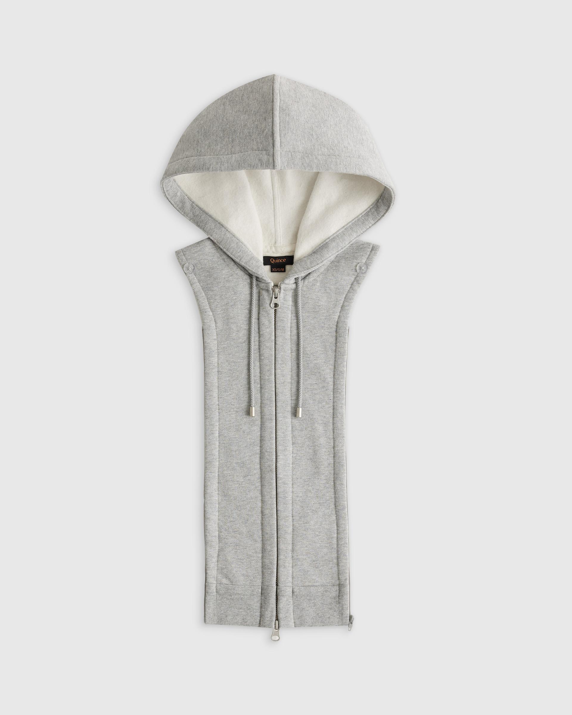 organic heavyweight fleece hoodie blazer insert