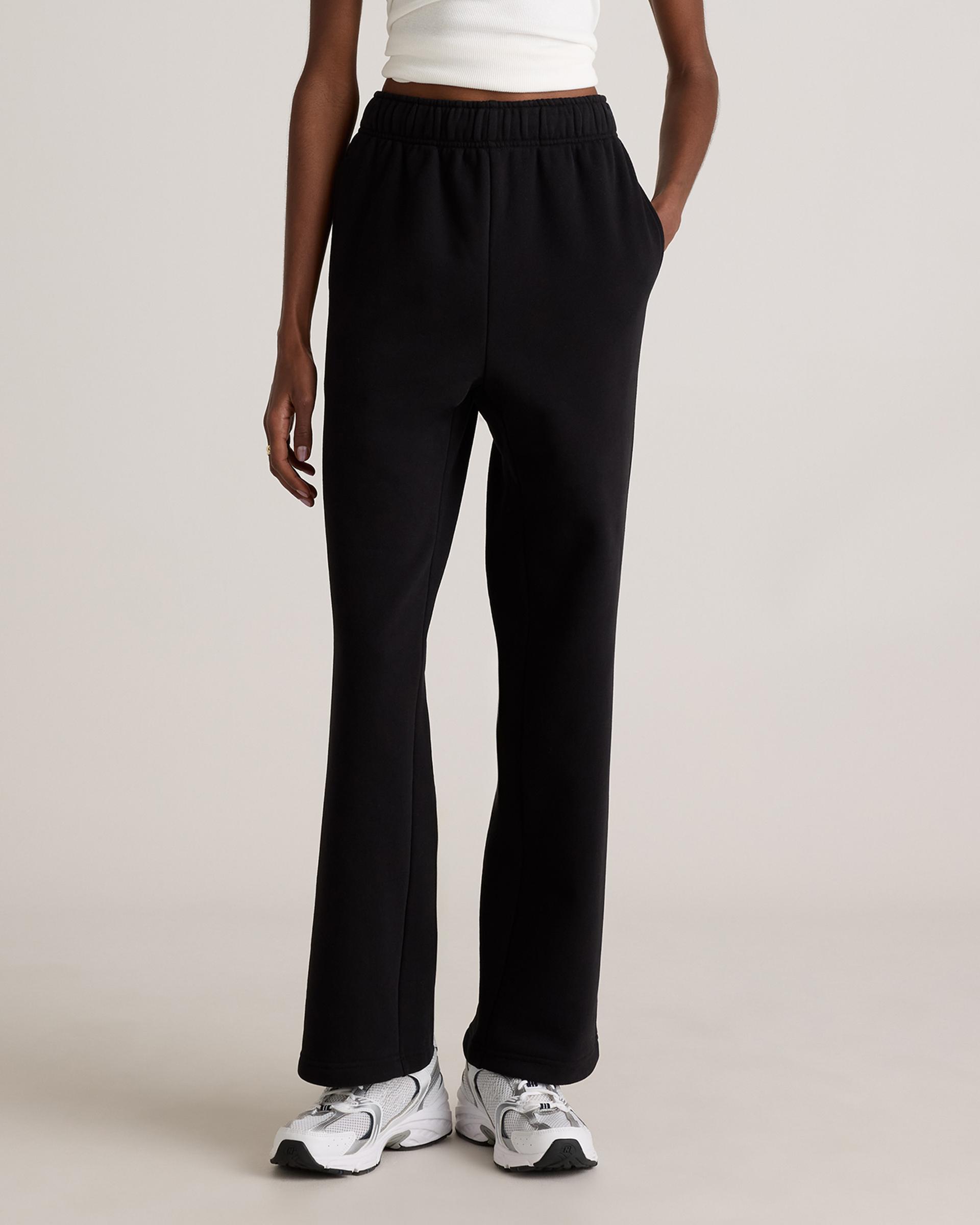 organic heavyweight fleece straight leg sweatpants