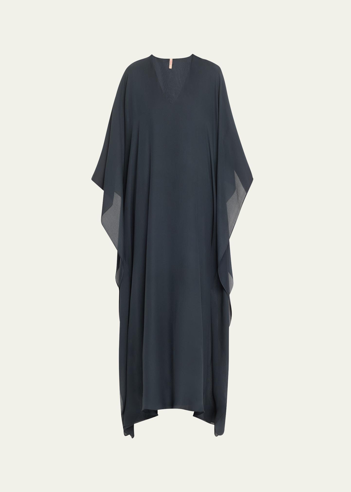 organic silk kaftan dress
