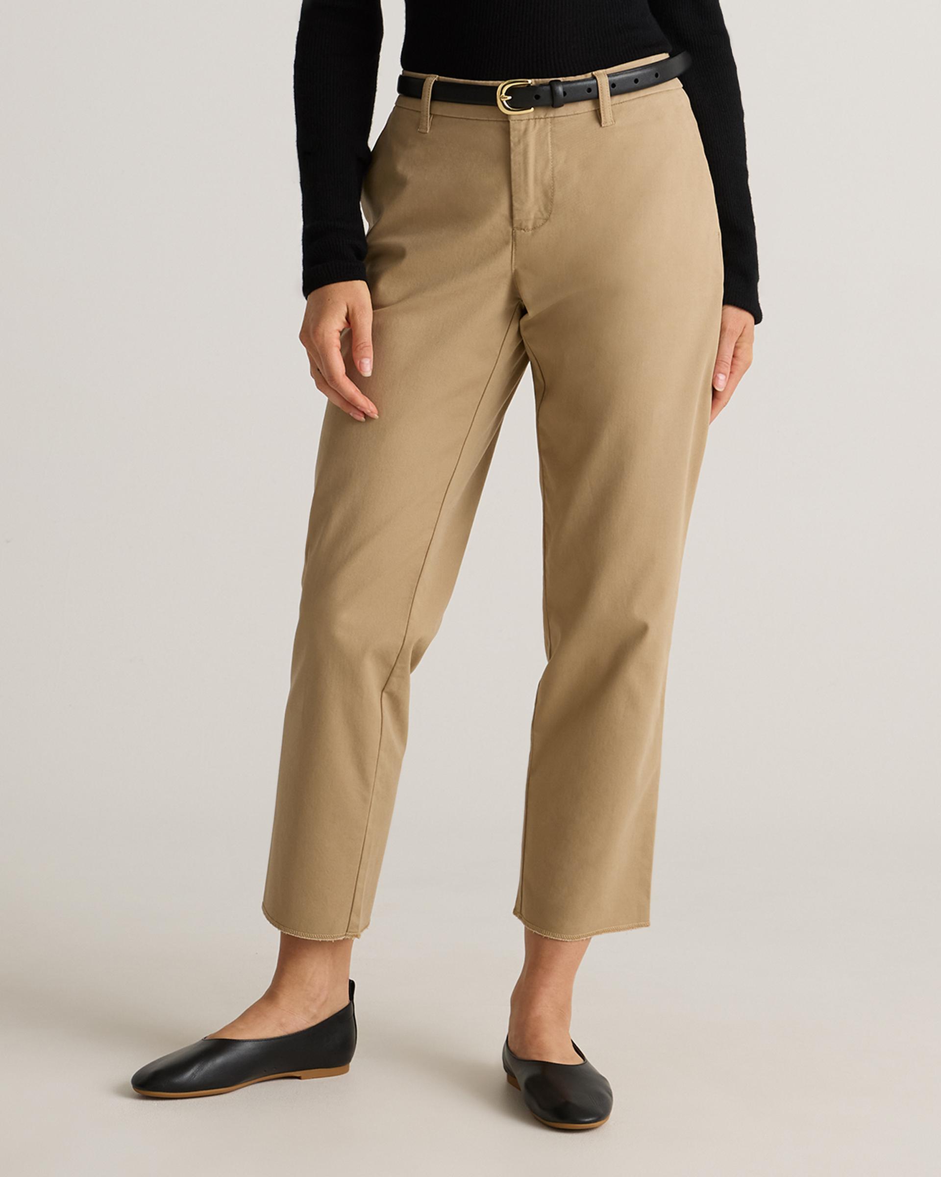 organic stretch cotton chino pants