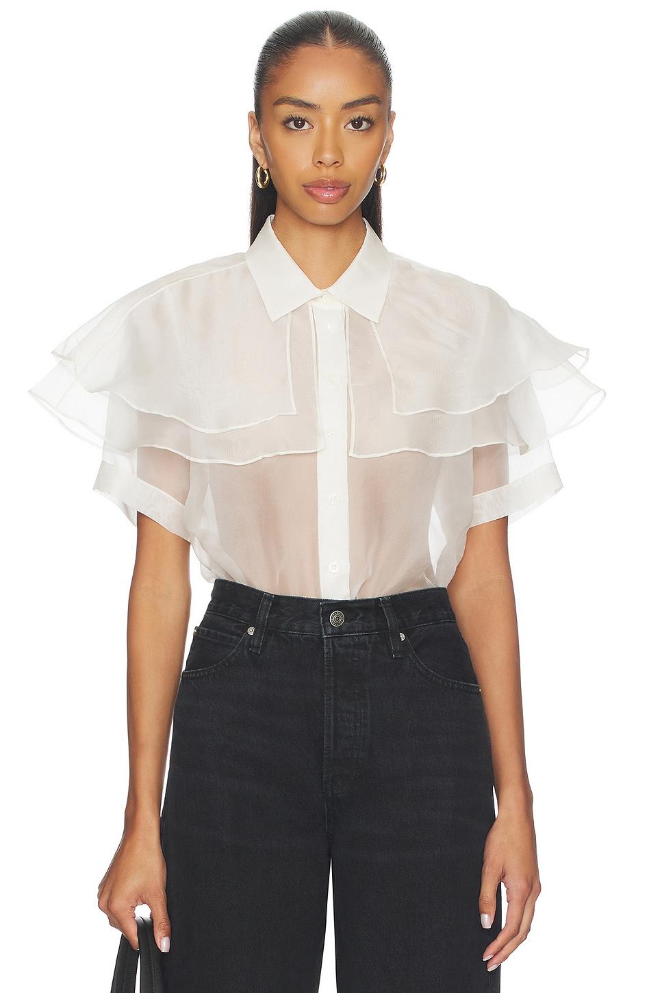 organza cape top