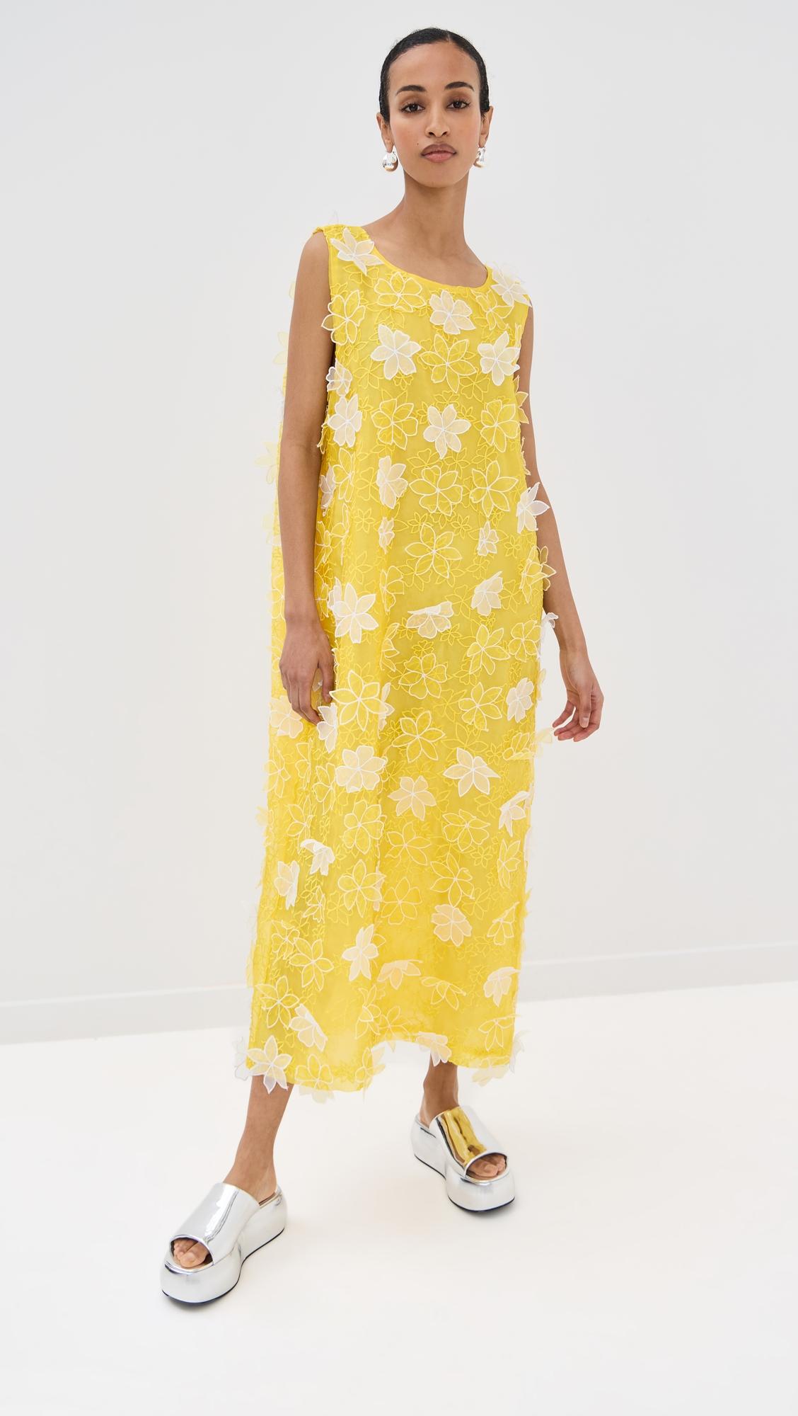 organza floral maxi a line