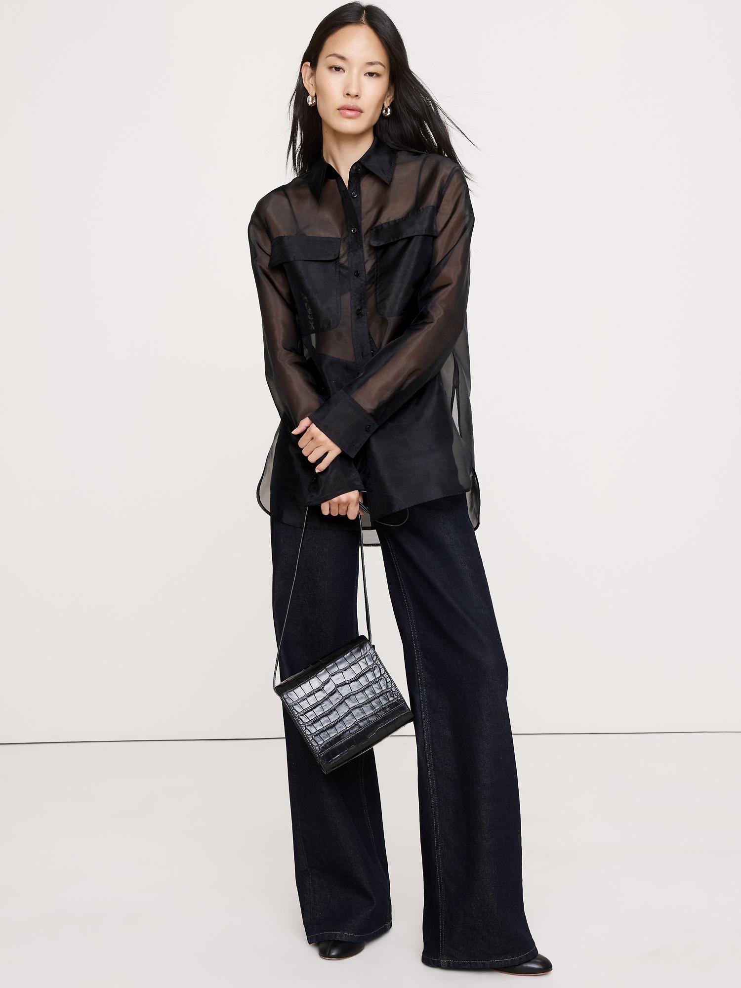 organza utility shirt