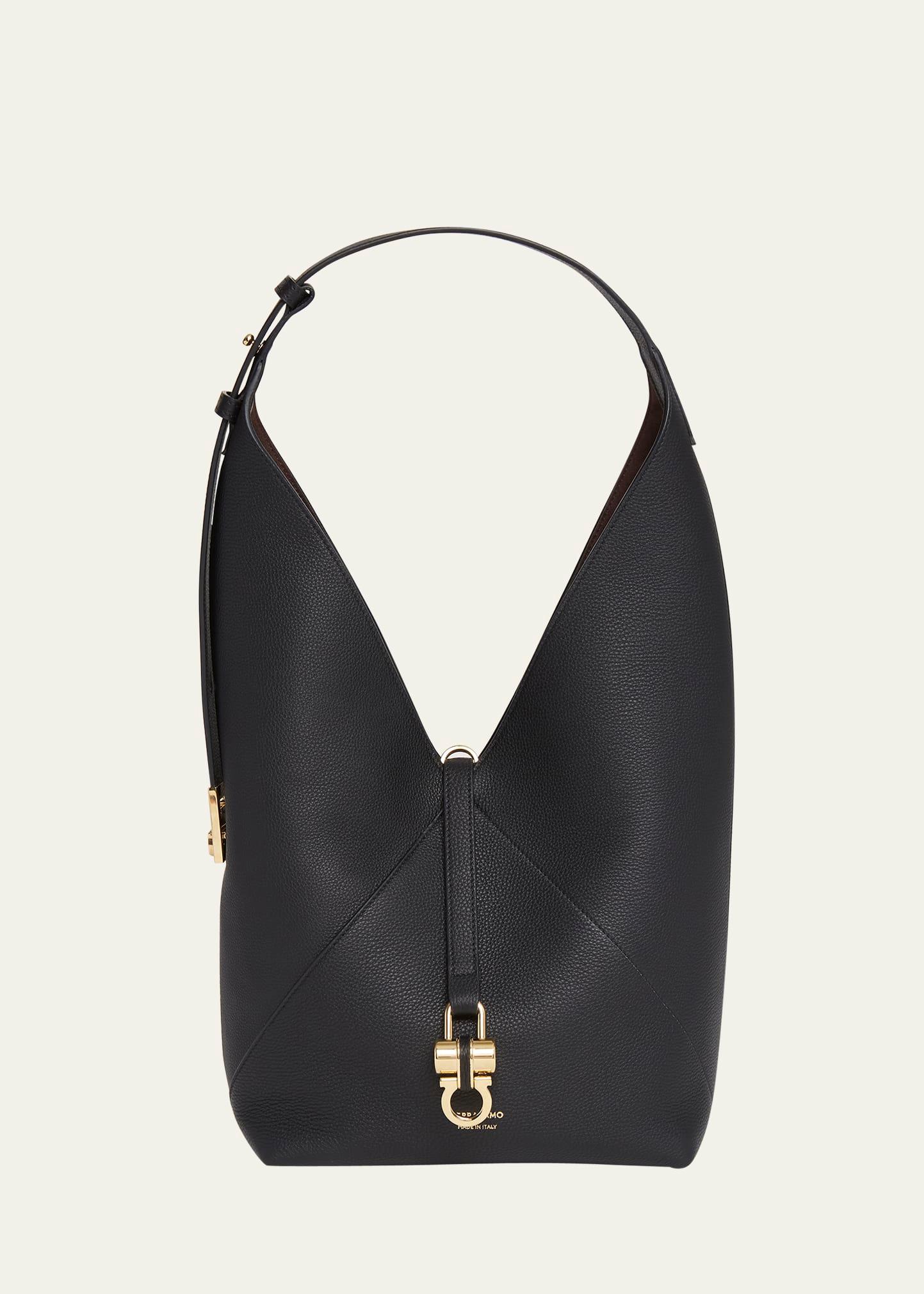 origami leather hobo bag