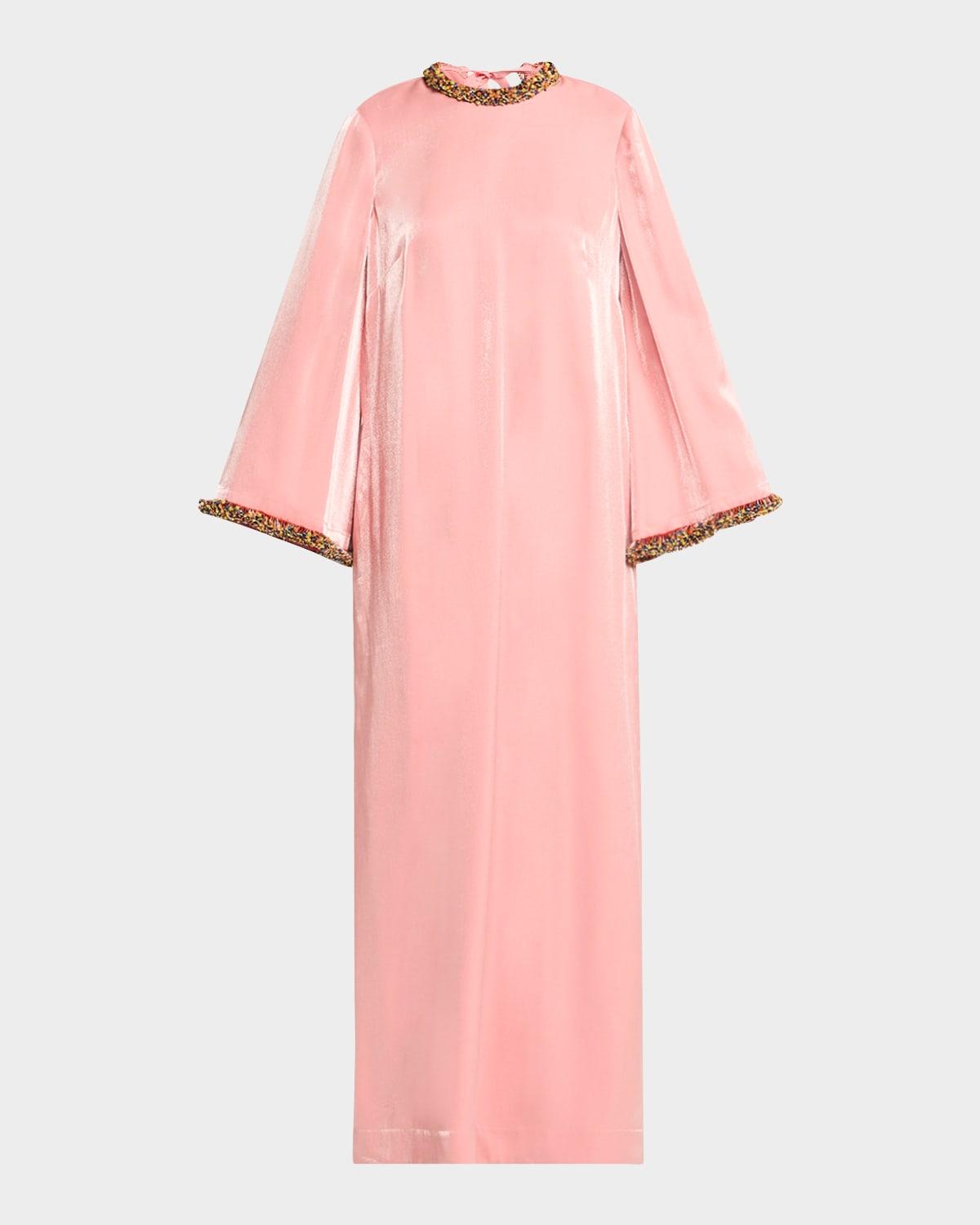 orion beaded trim gown