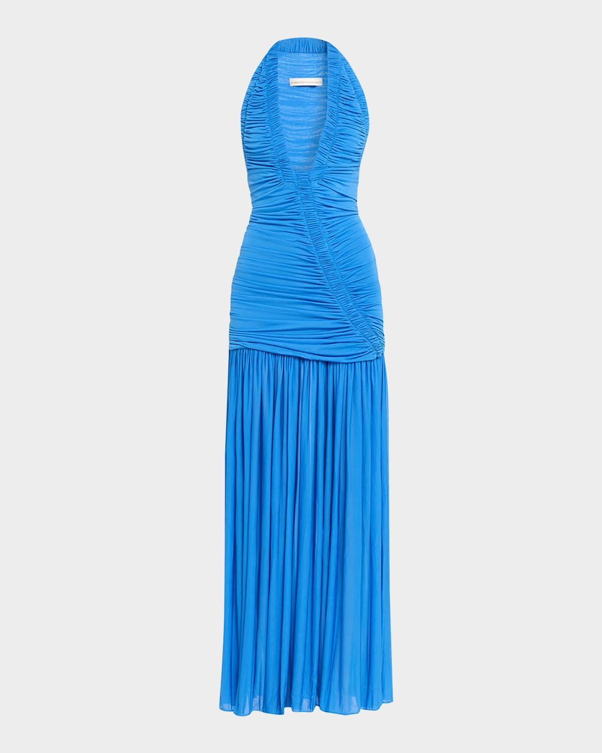 orion ruched gown