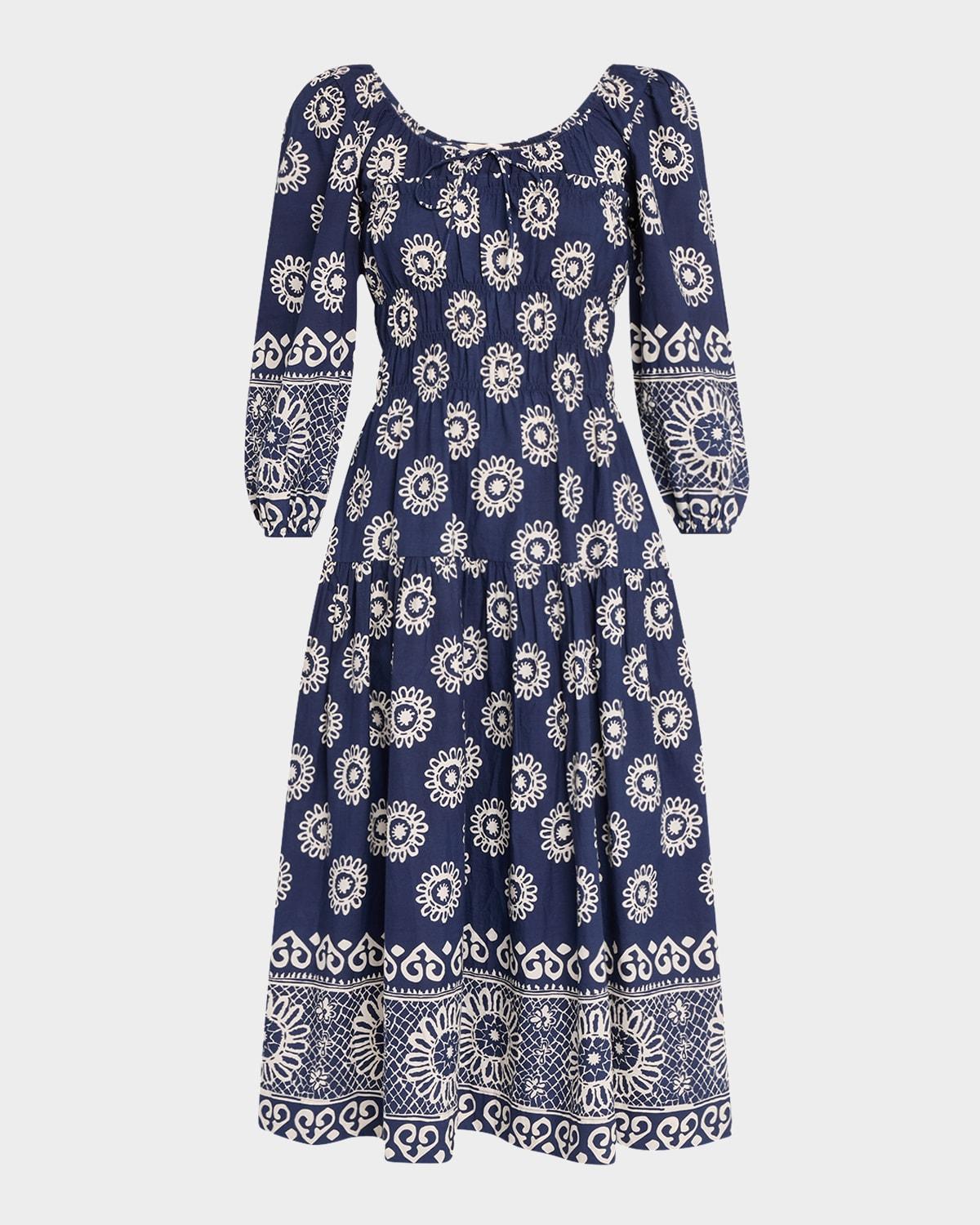orla scoop-neck midi dress