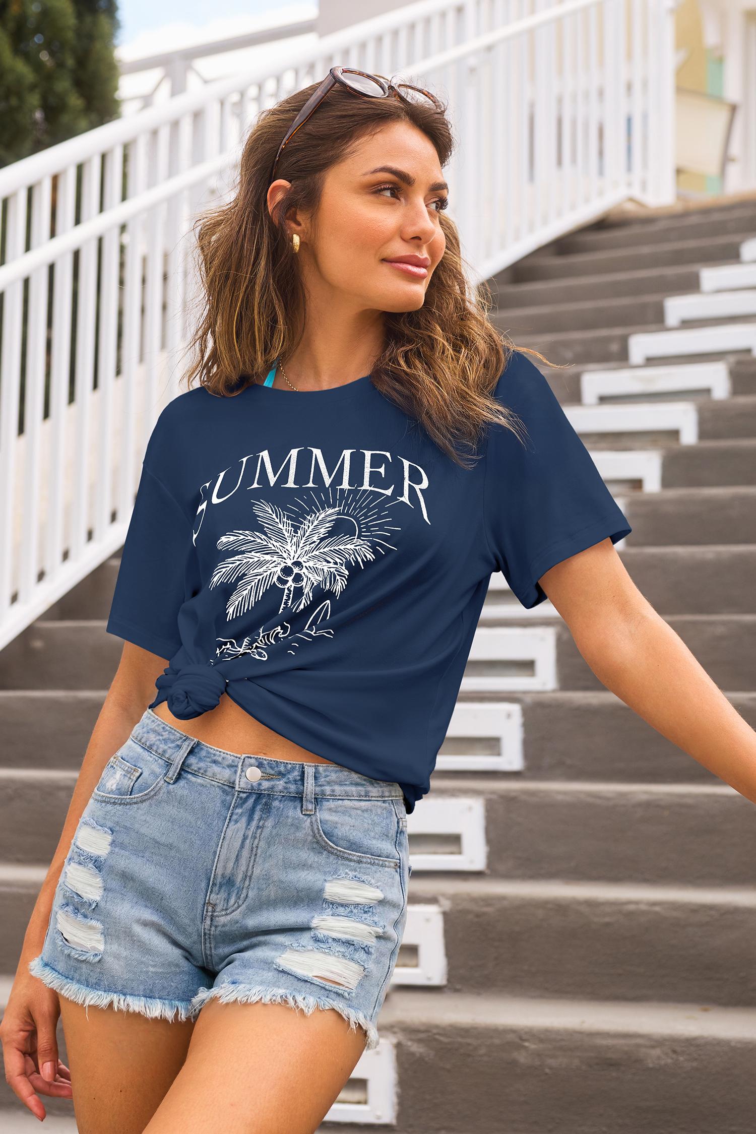 orlando summer graphic tee - l