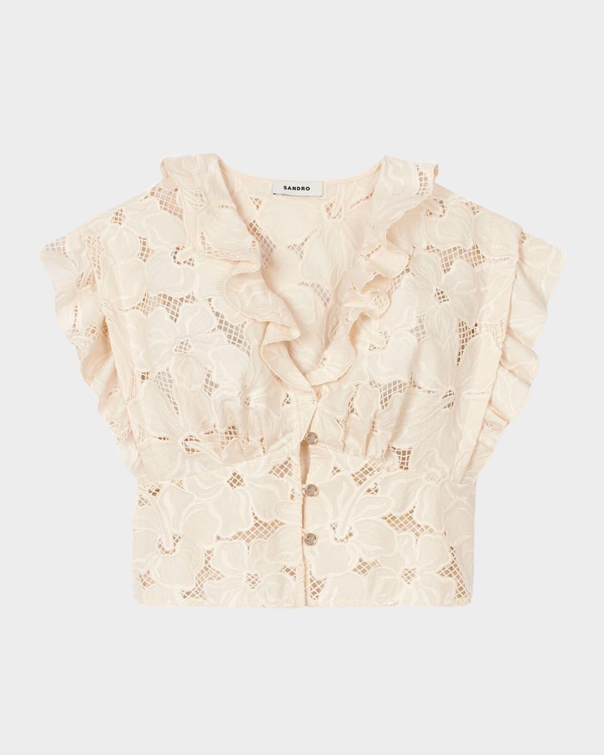 orli floral embroidered top