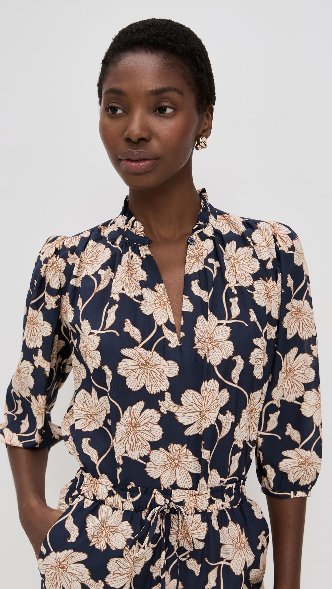 orly blouse in viola nocturne