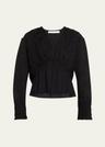 ornella embroidered v-neck top