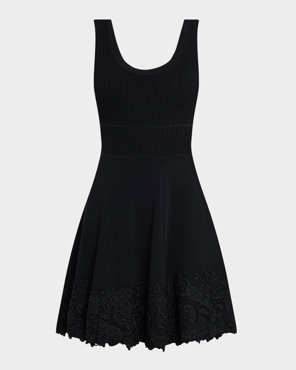 orpheus lace combo mini dress