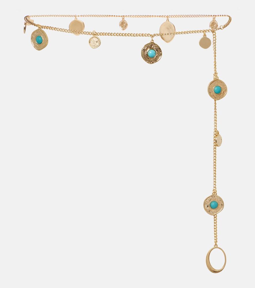 oséree embellished chain belt