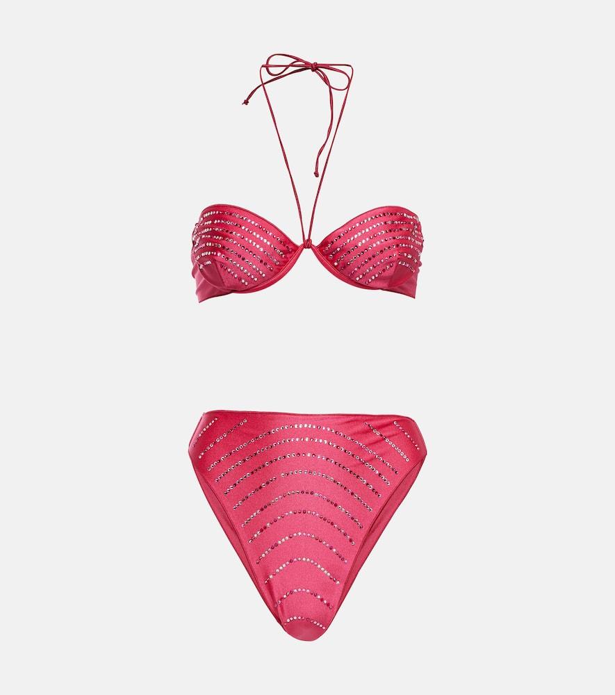 oséree gem embellished bikini set