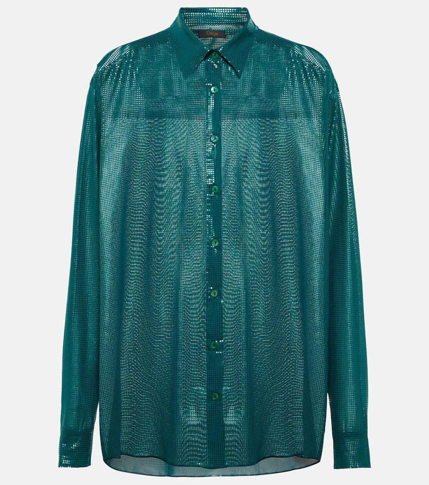 oséree lamé shirt