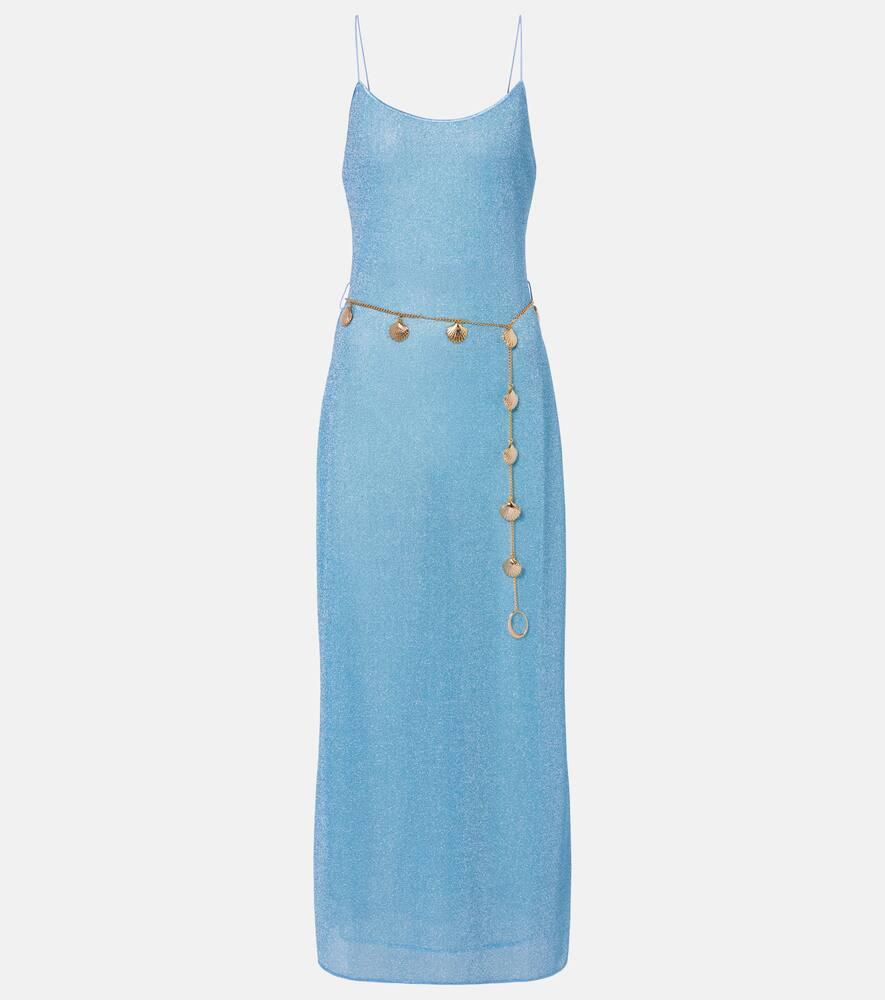 oséree lumière belted maxi dress