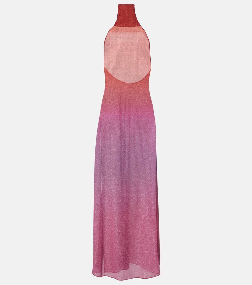 oséree lumière lamé maxi dress