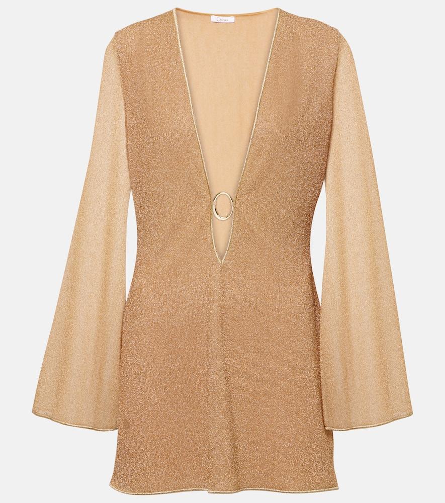 oséree lumière metallic minidress