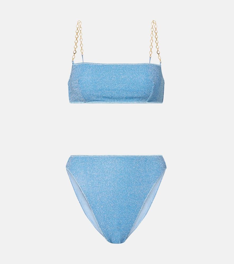 oséree lumière o chain lamé bikini
