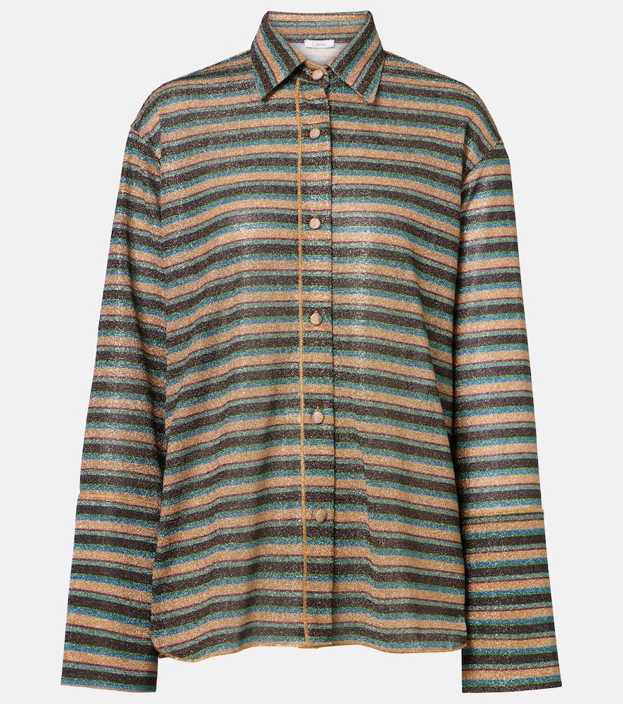 oséree lumière striped shirt