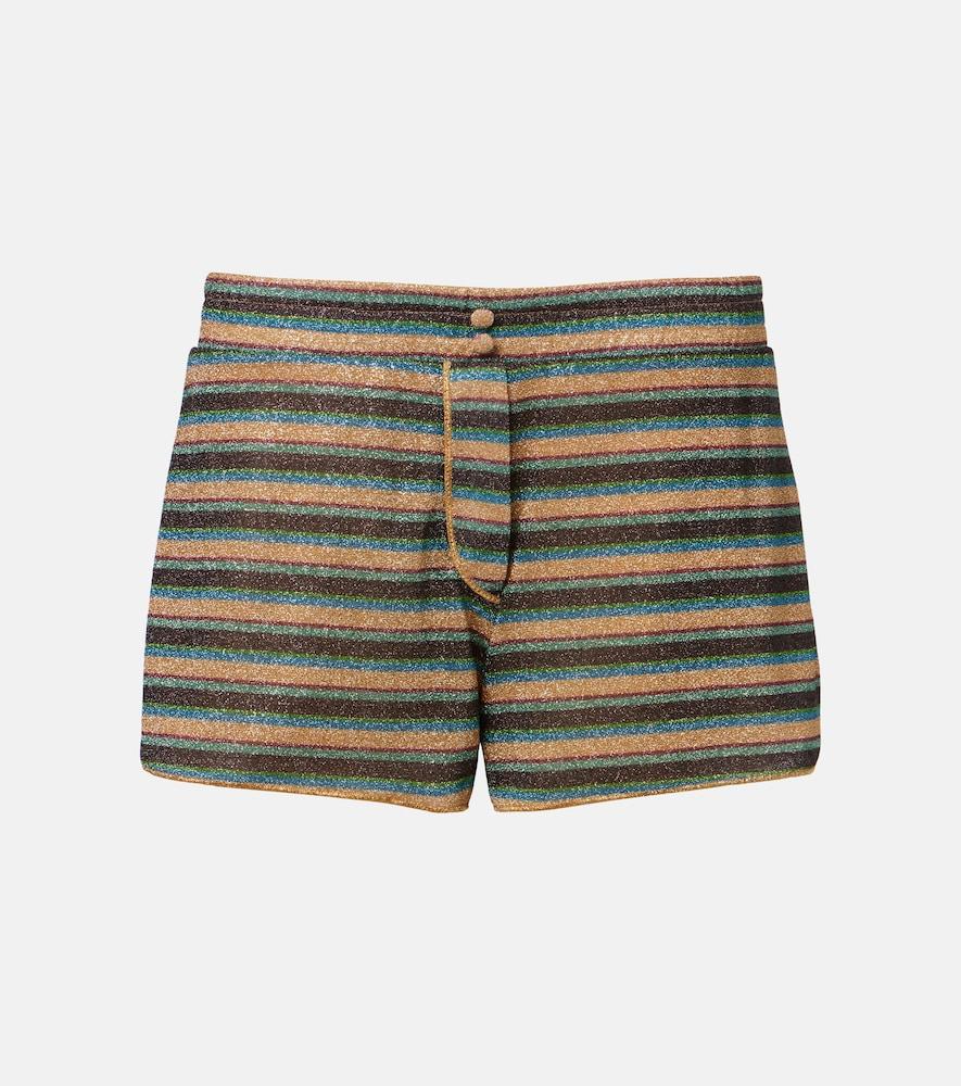 oséree lumière striped shorts