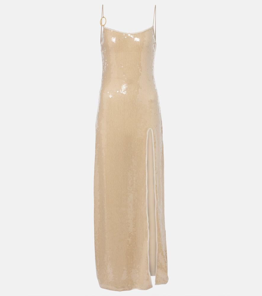 oséree marylin sequined maxi dress