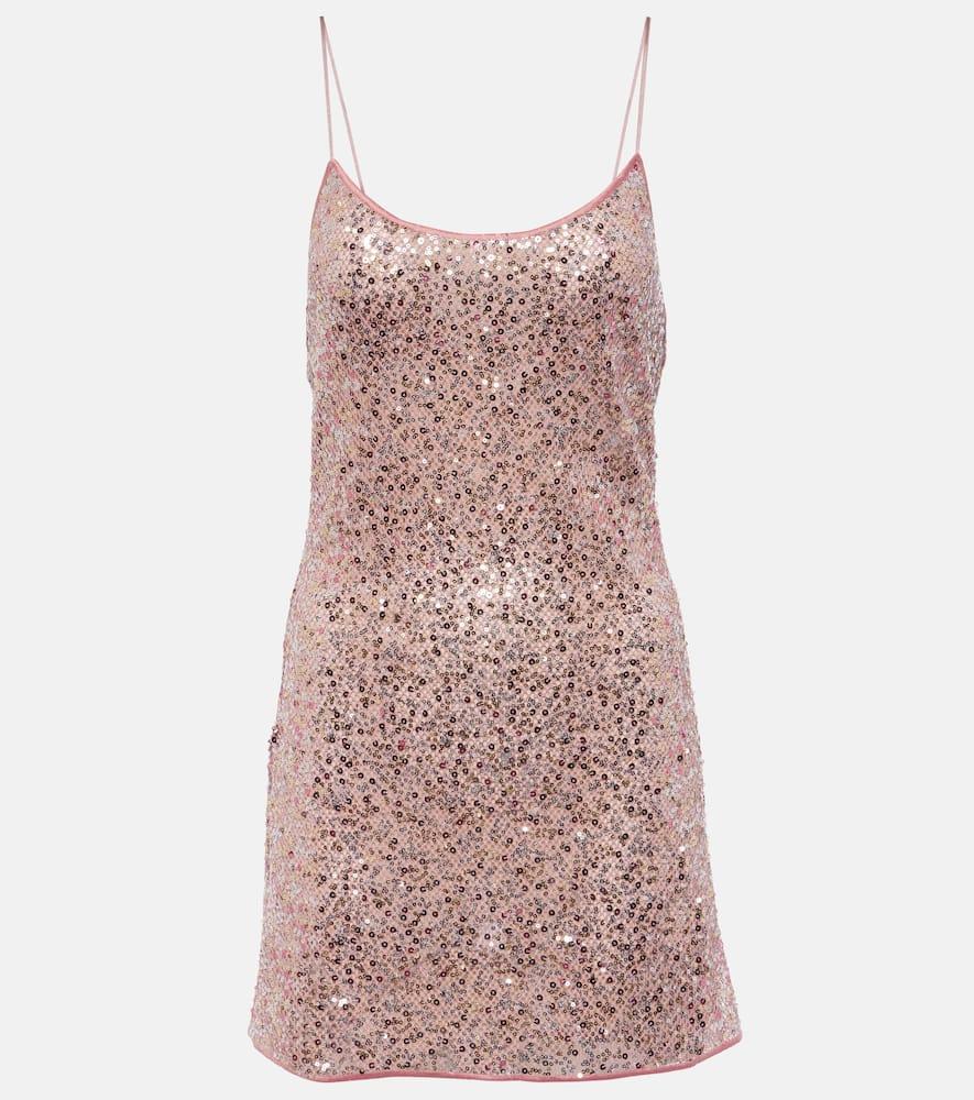 oséree netquins slip dress