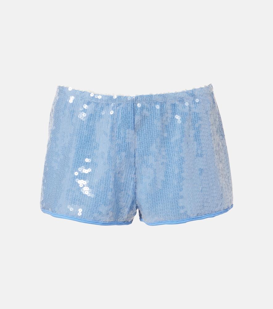 oséree sequined shorts