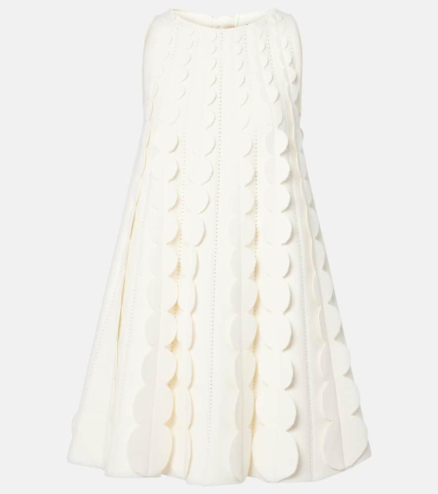 oscar de la renta abstract brushstroke midi dress