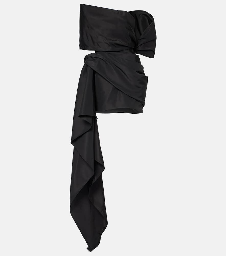 oscar de la renta asymmetric mini dress