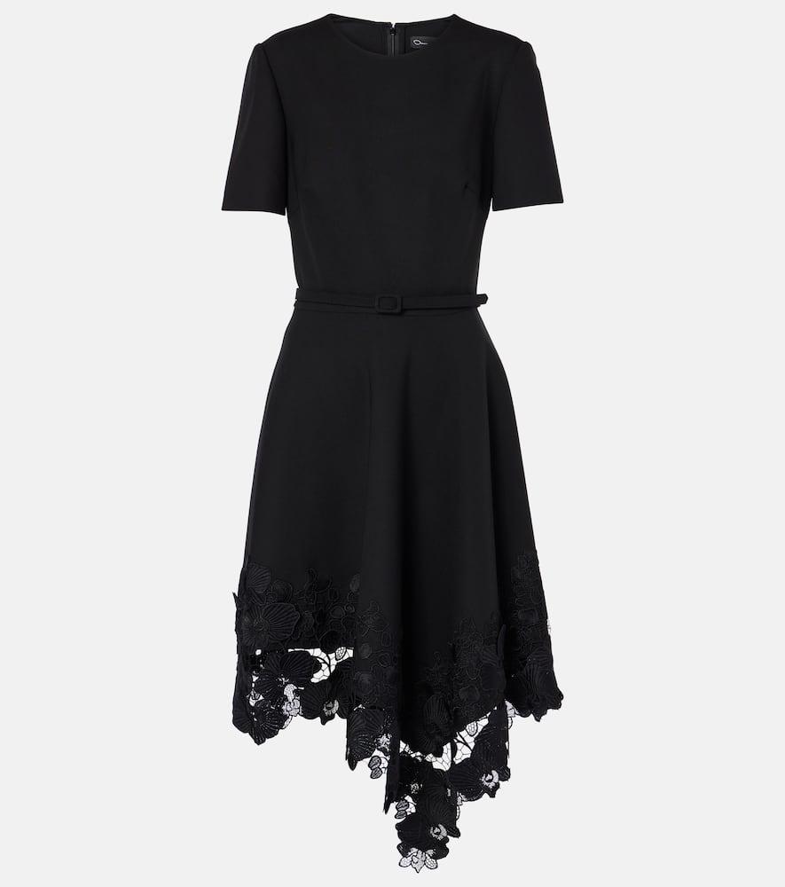 oscar de la renta asymmetric wool