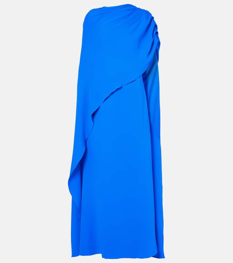 oscar de la renta draped silk