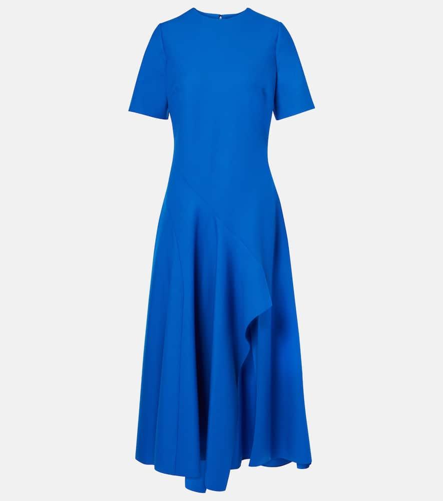oscar de la renta draped wool