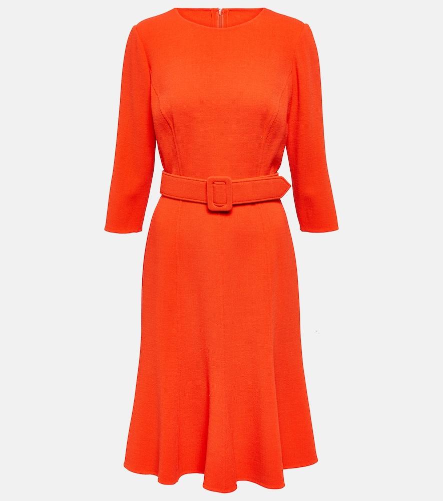 oscar de la renta embellished wool