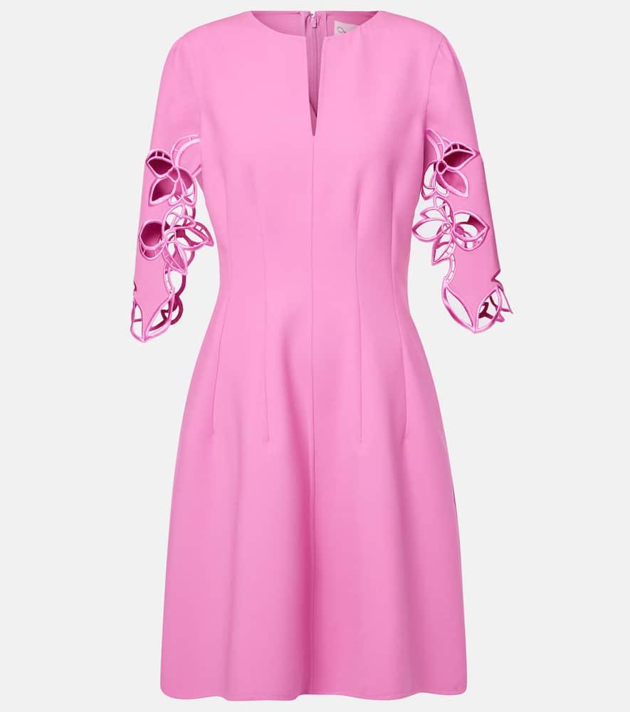 oscar de la renta embroidered wool