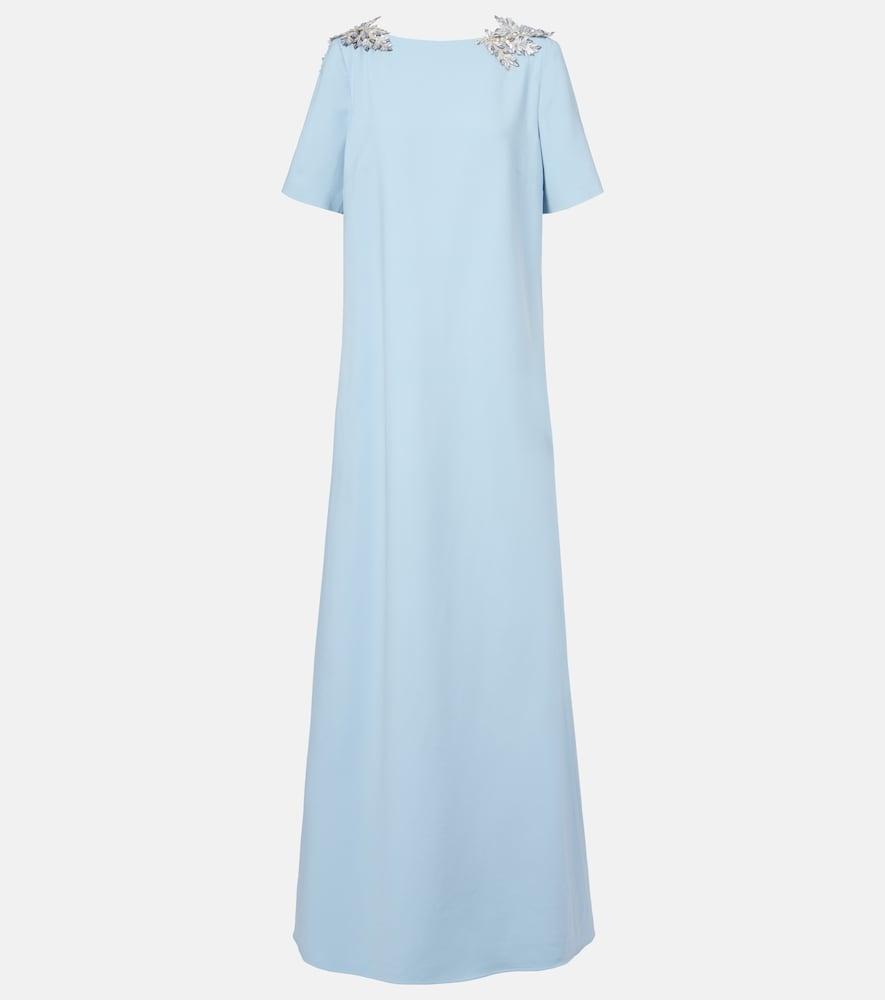 oscar de la renta fern sequined wool