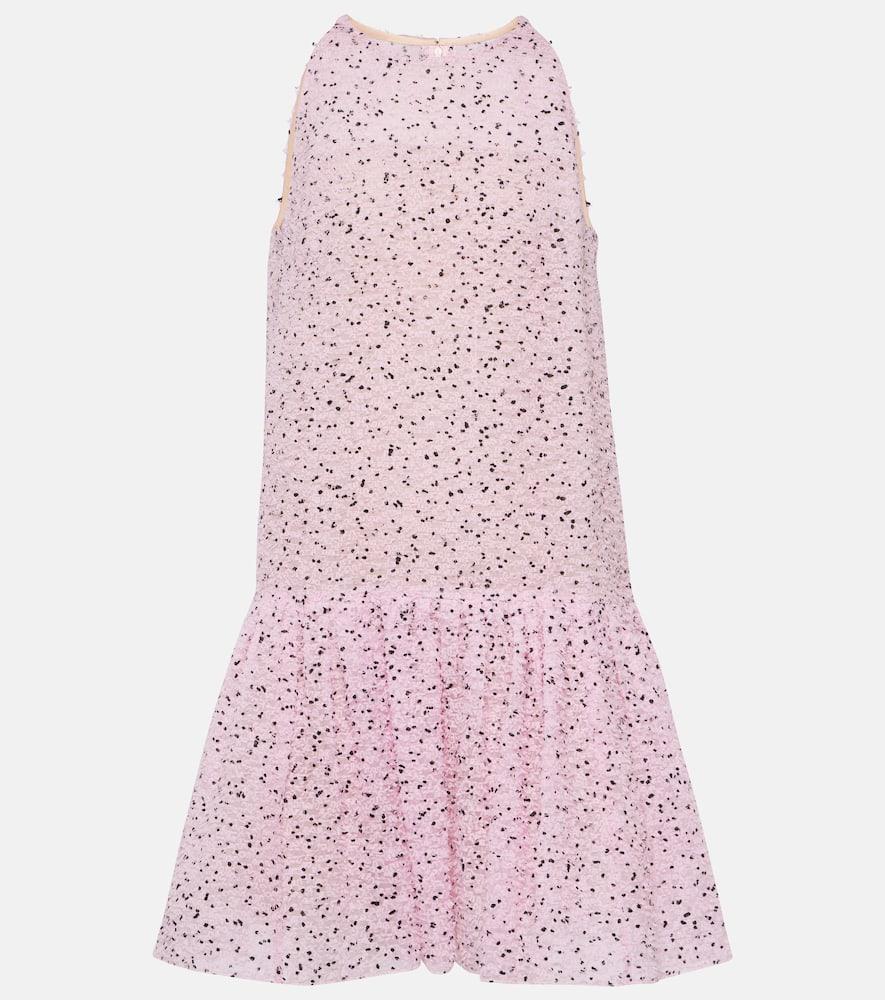 oscar de la renta fil coupé minidress