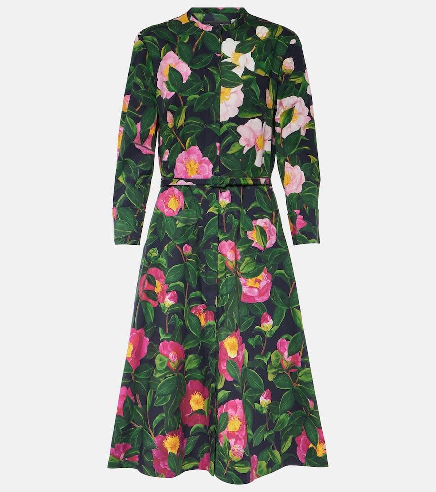 oscar de la renta floral cotton