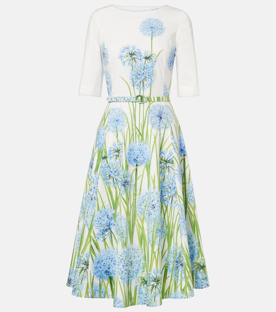 oscar de la renta floral cotton