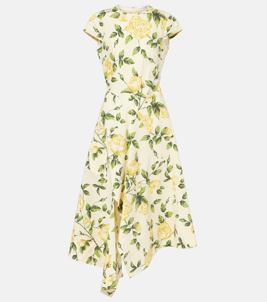 oscar de la renta floral cotton