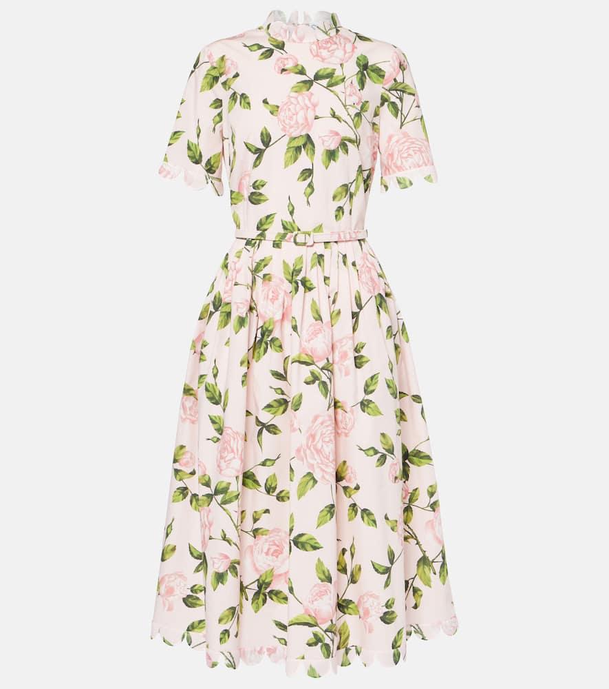 oscar de la renta floral cotton