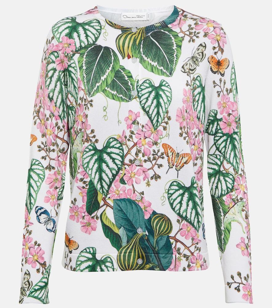 oscar de la renta floral cotton