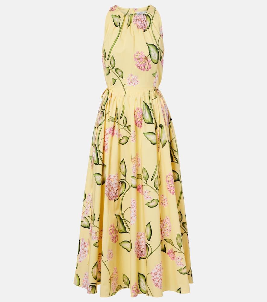 oscar de la renta floral cotton