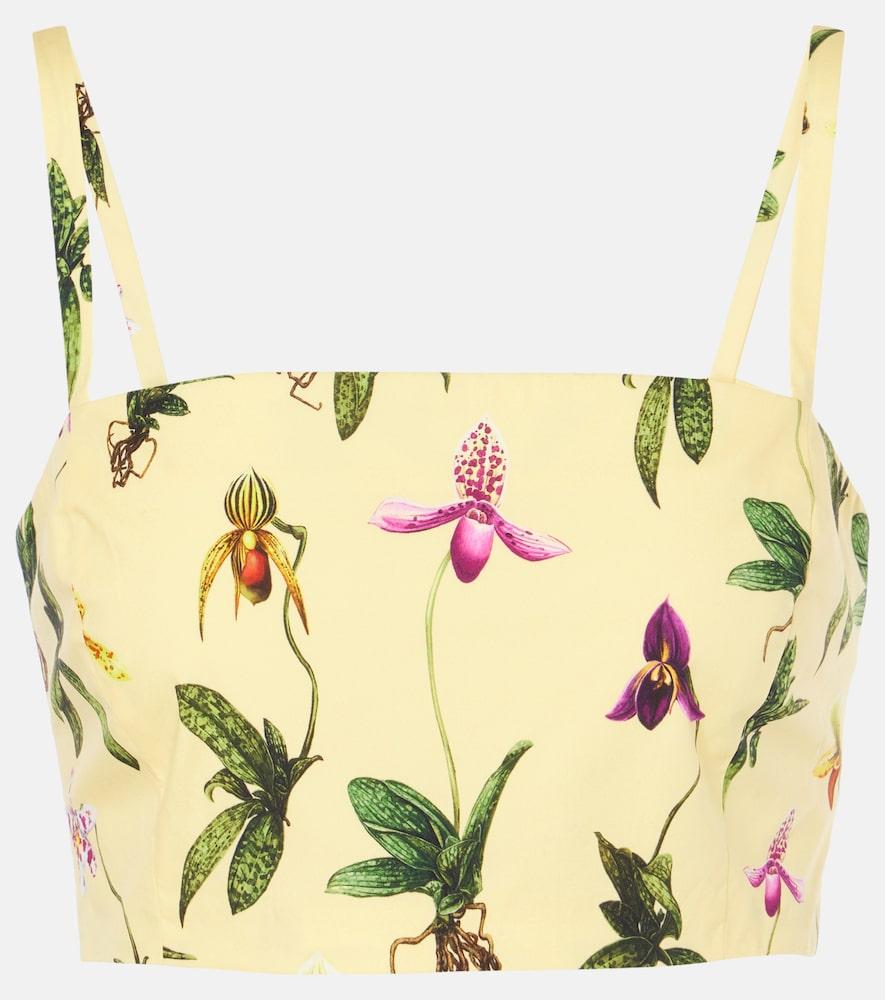 oscar de la renta floral cotton