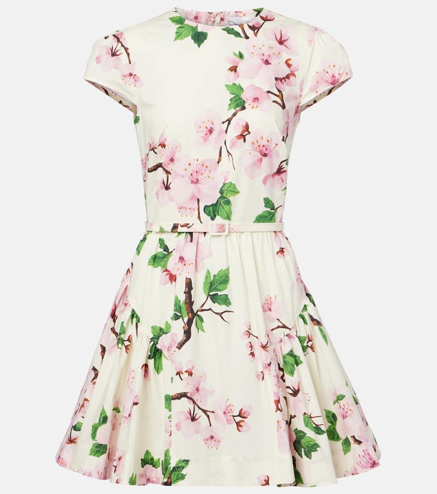 oscar de la renta floral cotton
